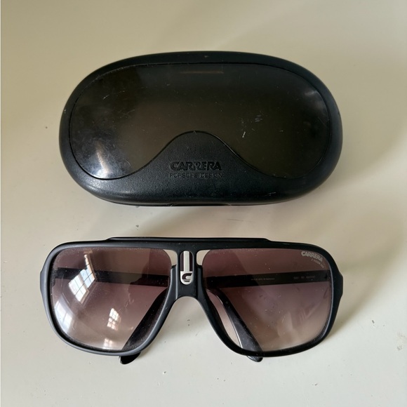 Vintage Carrera Black Sunglasses with Case
